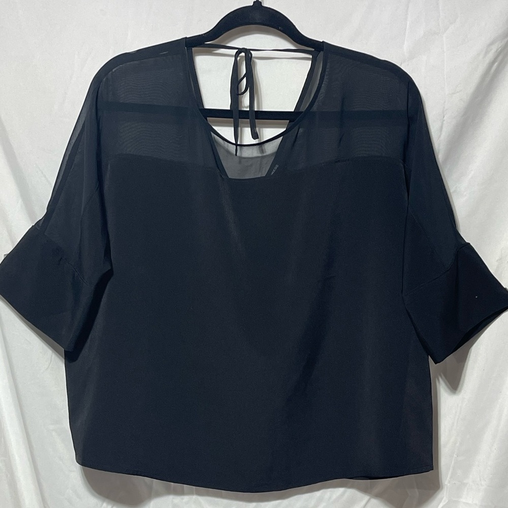 Express Black Sheer Women's Top